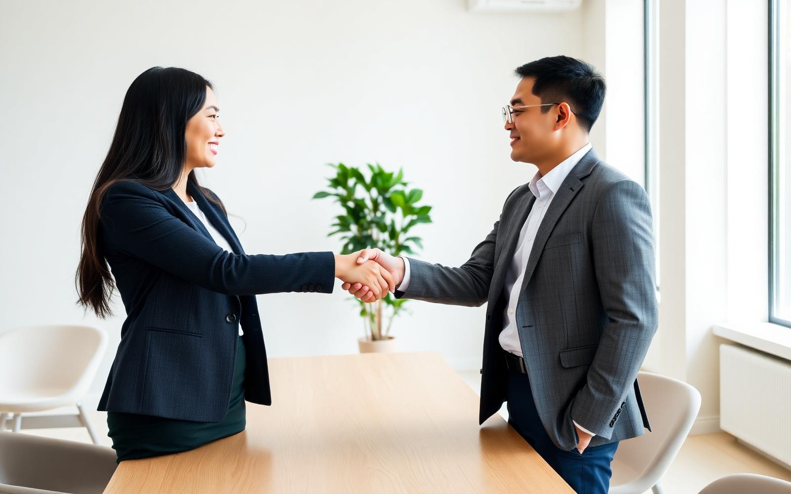 Regent Management Services team meeting a client